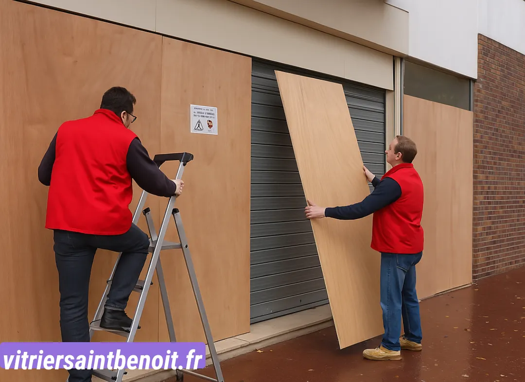 Mise en sécurité fermeture provisoire Saint-Benoît
